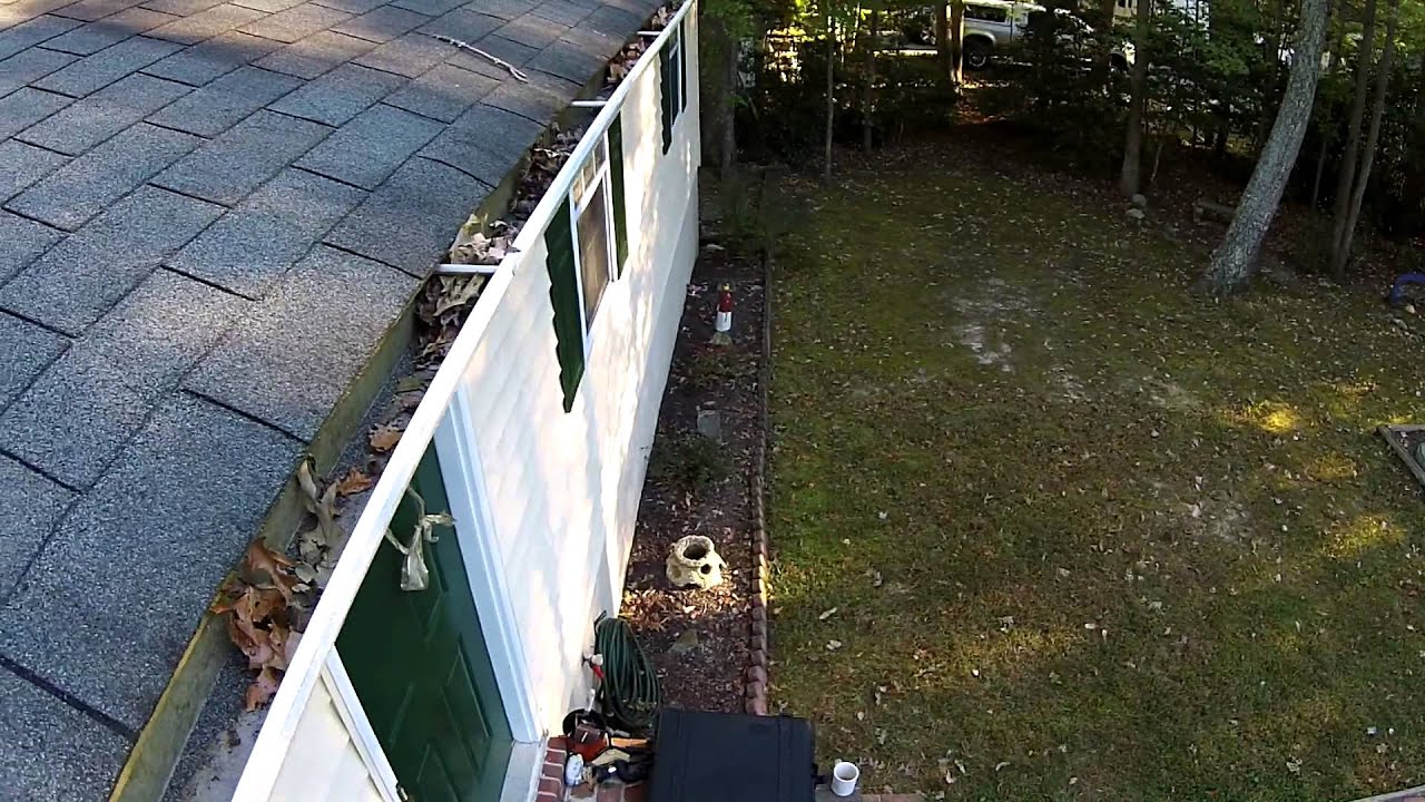 CLEANING GUTTERS WITH DRONE