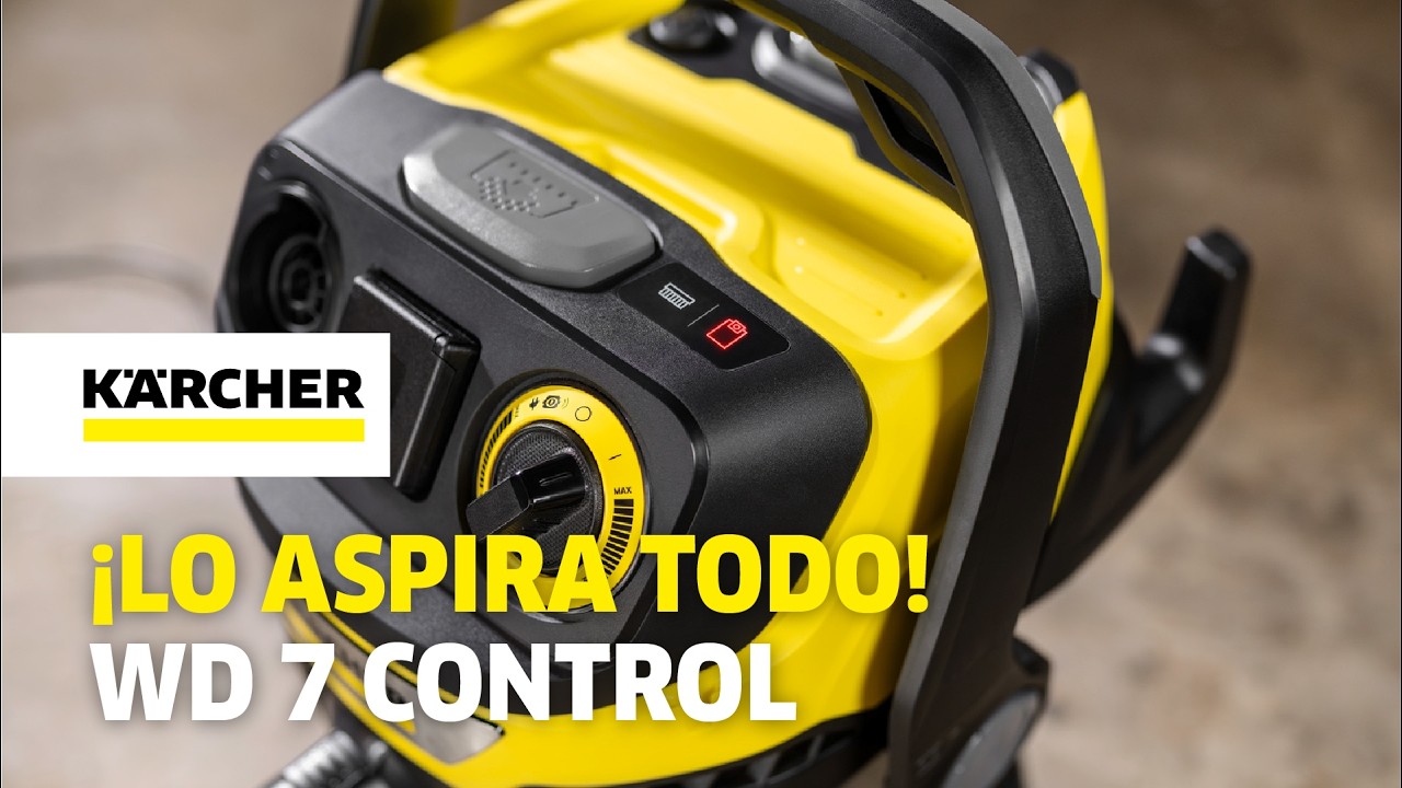 Kärcher WD 7 Control PS: La Aspiradora Más Potente para Taller y Jardín 🛠️