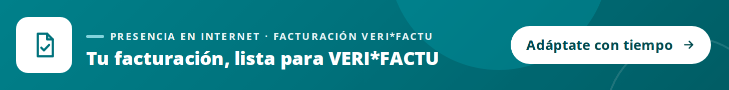 Presencia en internet: software de facturación preparado para VERI*FACTU.