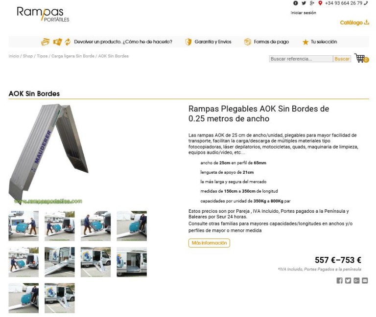 Nueva tienda online de rampas portátiles