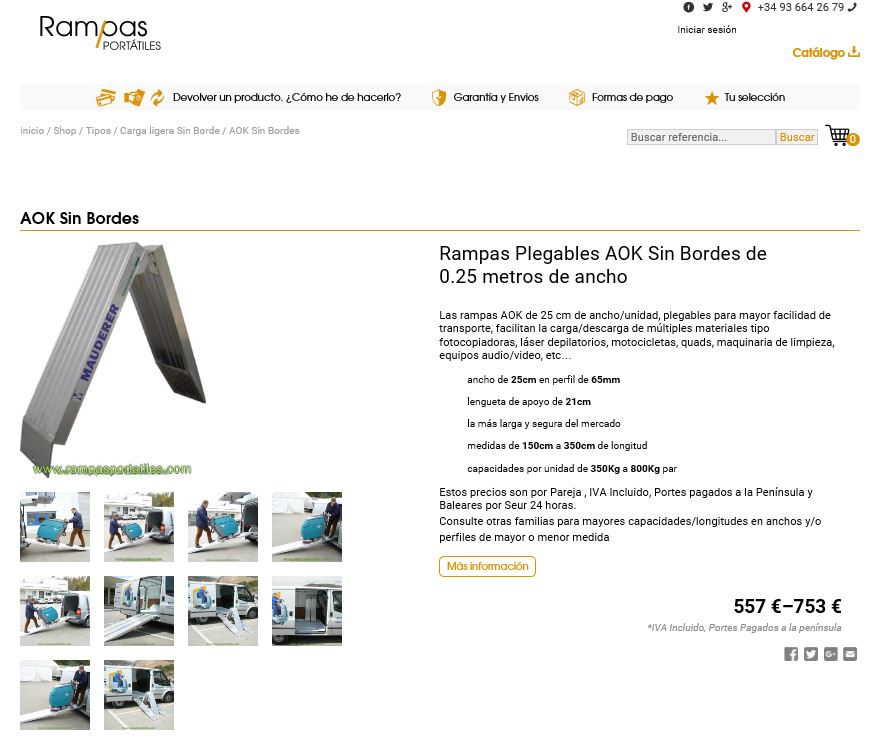 Nueva tienda online de rampas portátiles