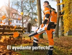 Sopladora para trabajos de limpieza vial y jardinería