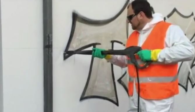 limpieza grafiti PLX cristal