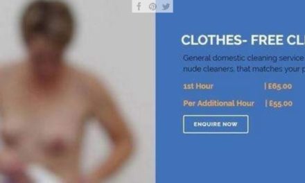 Polémica oferta de trabajo en Gran Bretaña, limpiar desnudo.