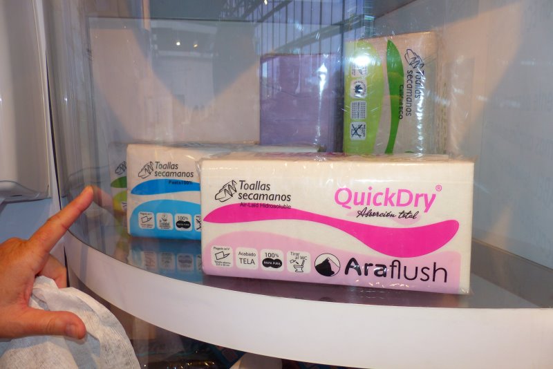 Hygienalia + Pulire 2019. Bersan presentó QuickDry la toalla hidrosolubre.