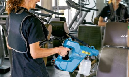 Fimap E-spray, pistola pulverizadora desinfectante.