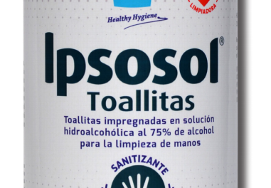 Ipsosol Toallitas impregnadas en solución hidroalcohólica al 75% de alcohol para la limpieza de manos