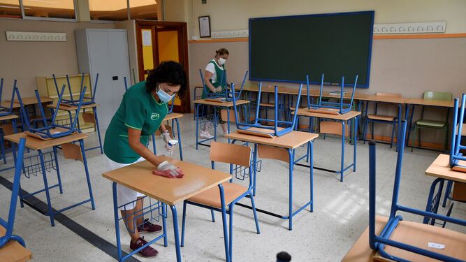 Limpieza centro escolar