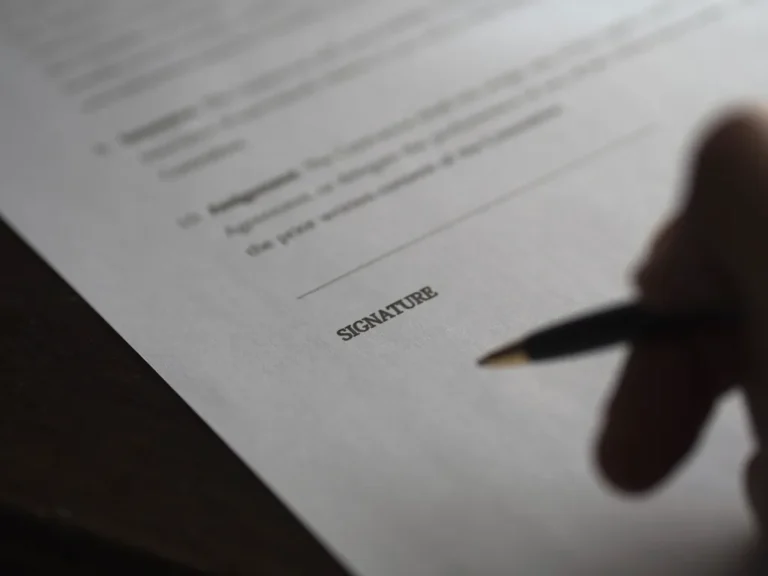 Firma de un acuerdo