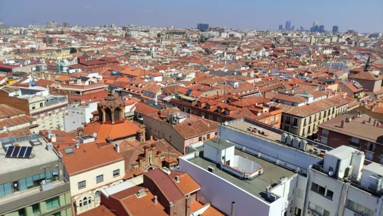 Vista de los tejados del centro de Madrid