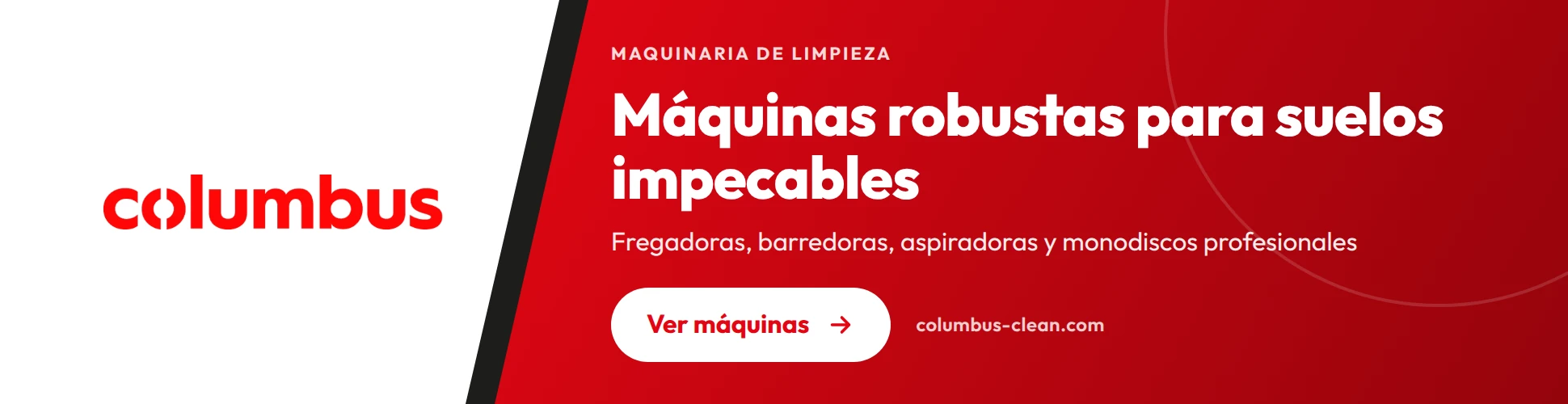 Columbus: Máquinas robustas para suelos impecables