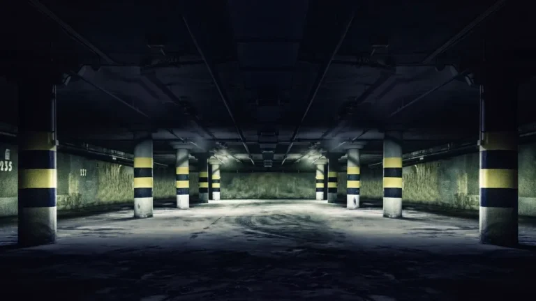 Aparcamiento subterráneo vacío