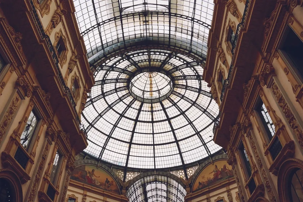 Cúpula de la Galería Vittorio Emanuele II de Milán