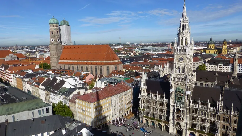 Vista de Múnich con la Frauenkirche
