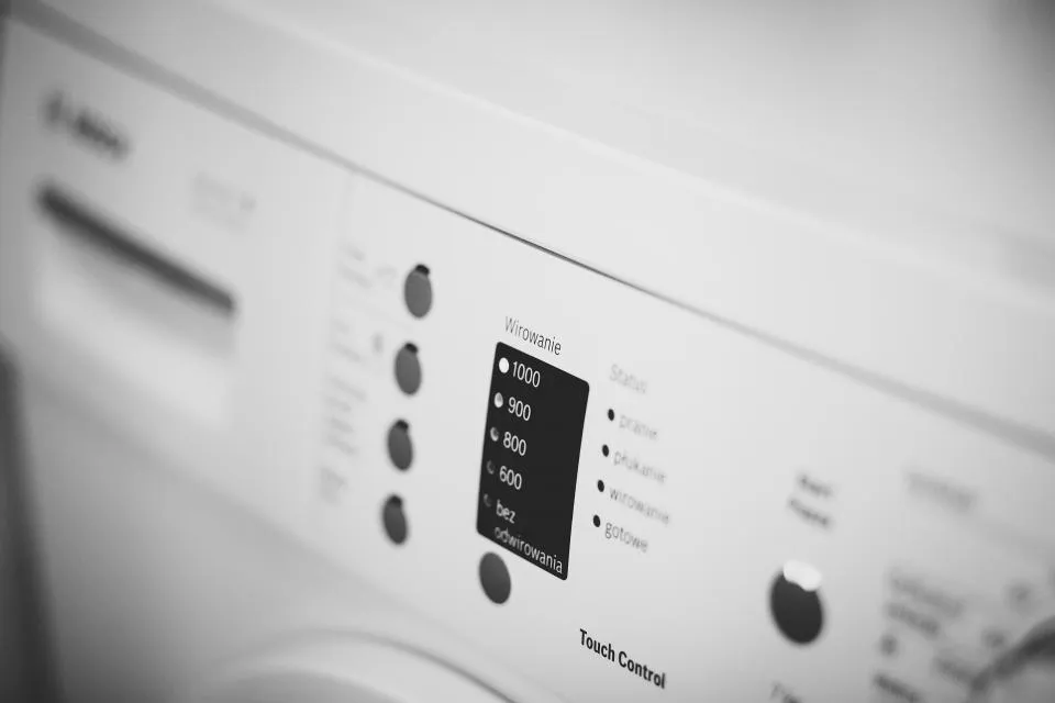 Lavadora en una lavandería