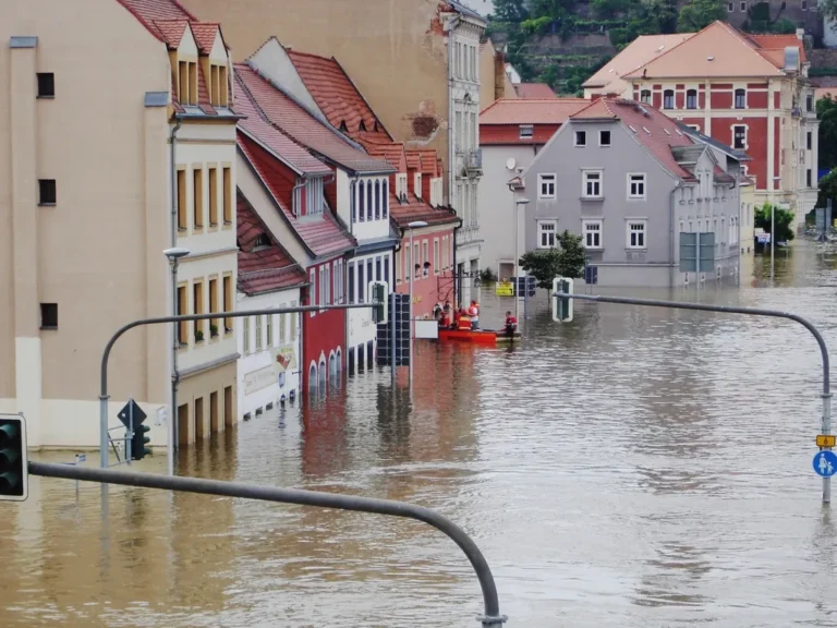 Calle inundada