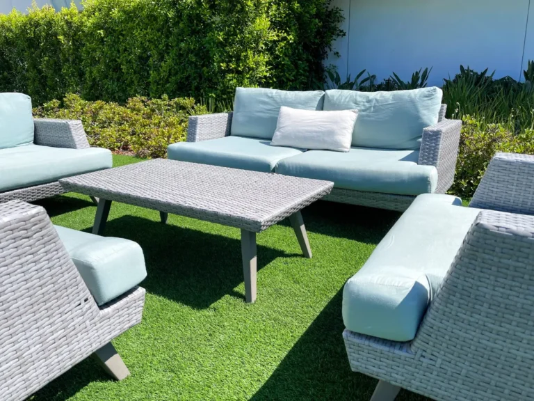 Muebles de exterior en una terraza