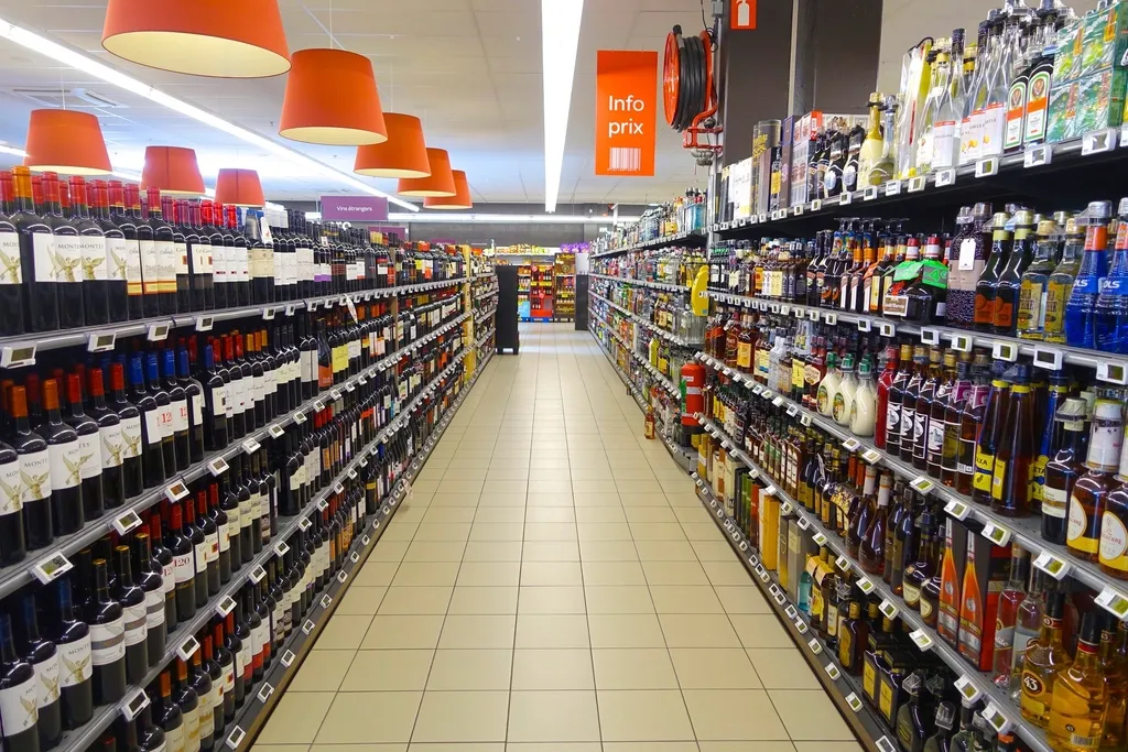 Pasillo de un supermercado