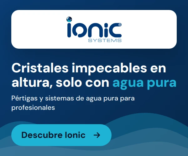Sistemas Ionic: Cristales impecables en altura, solo con agua pura