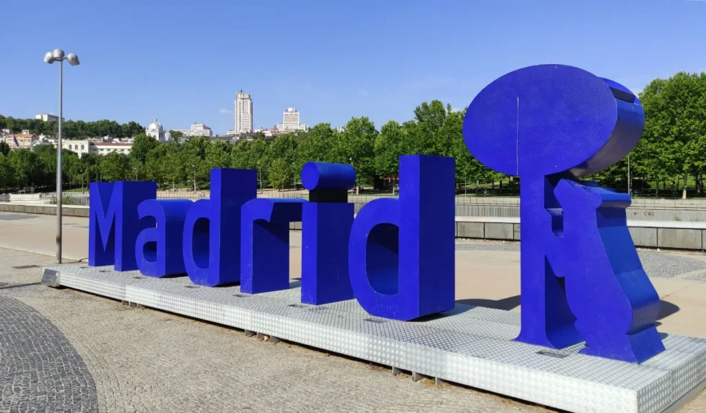 Letras de Madrid en el parque Madrid Río