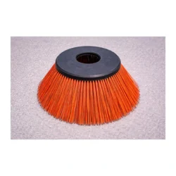 Cepillo lateral/delantero insertado, púas en mezcla de polipropileno y acero plano
