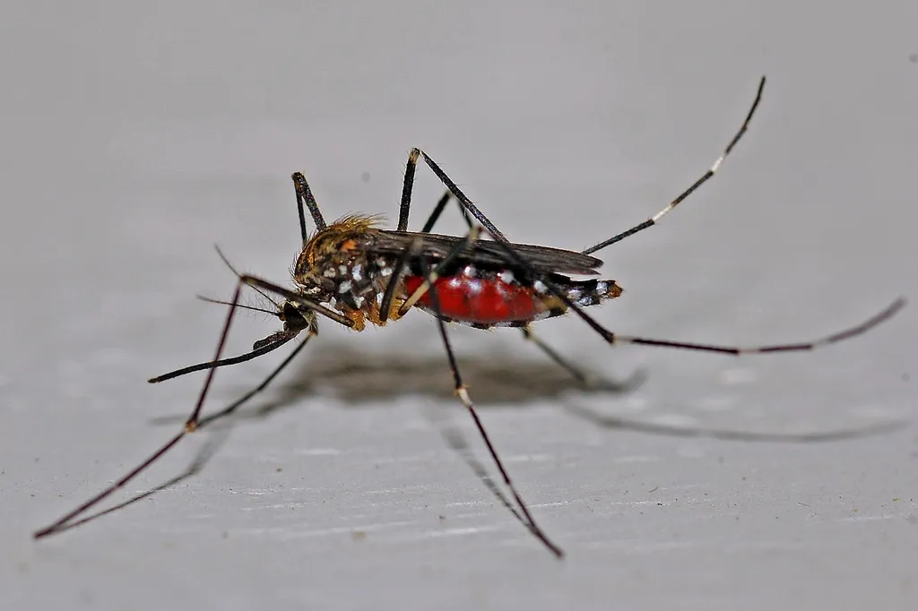 Mosquito en primer plano
