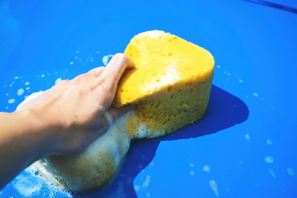 Esponja con espuma