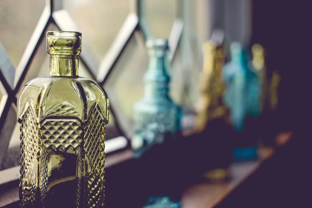 Botellas antiguas de vidrio