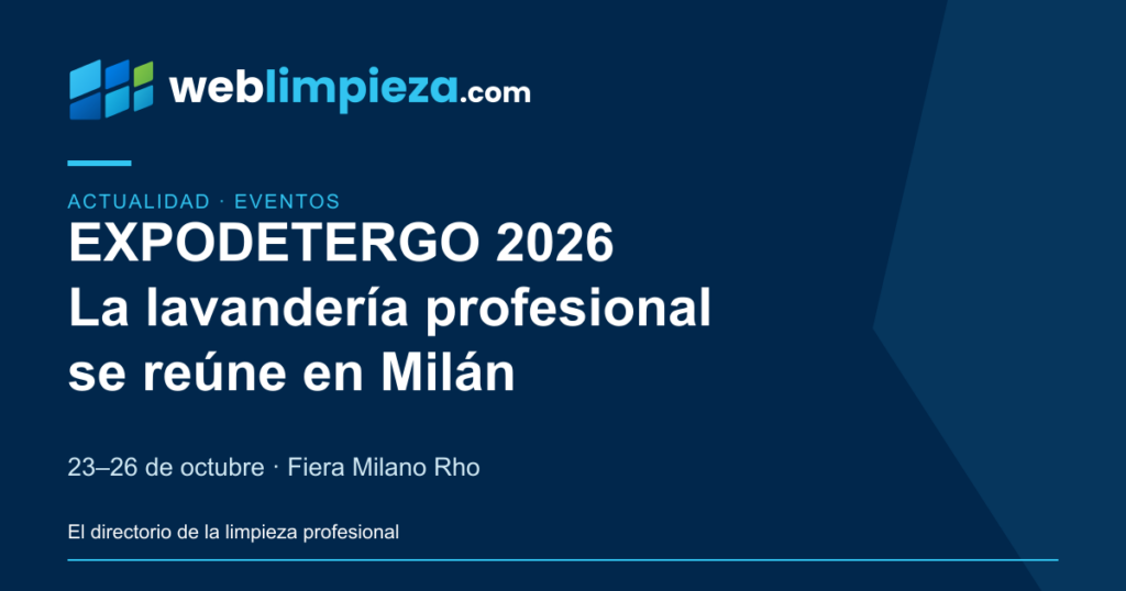 EXPODETERGO INTERNATIONAL 2026: del 23 al 26 de octubre en Fiera Milano Rho. Información editorial de Weblimpieza.