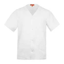 Blusón con escote en v unisex manga corta