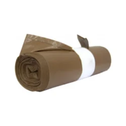 BOLSA BASURA 52X58 MARRON SOSTENIBLE R20