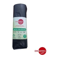 Bolsa basura grande negra DISSERRA 90x110 galga 200 (Rollo 10 unidades)