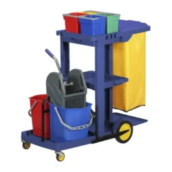 CARRO RUBBYCOM CON TAPA (2X18 Litros)