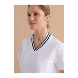 Casaca Sanitaria mujer Cuello V Slim Fit