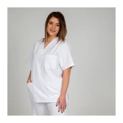 Casaca sanitario unisex pico sarga