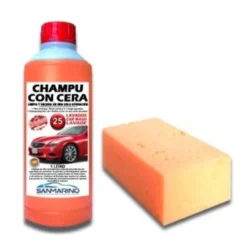 Champú con cera + esponja 1 L Sanmarino
