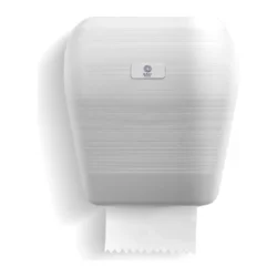 DISPENSADOR BOBINA AUTOCORTE CAUTIVO BLANCOPLATA