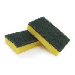 ESTROPAJO Fibra verde con esponja CARLIMS