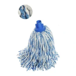 FREGONA microfibra BLANCA/AZUL eco 160gr CARLIMS