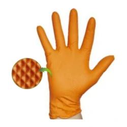 Guante Desechable Nitrilo Gentle GRIP Naranja 8,5 Gr