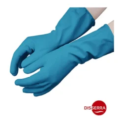 Guante nitrilo azul alimentaria (Paquete 12 pares)