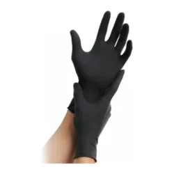 Guantes de Nitrilo Negro sin polvo