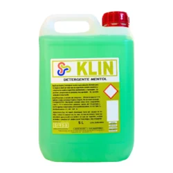 KLIN Detergente limpiador fregasuelos neutro MENTOL todo tipo de suelos. Garrafa 5 Litros