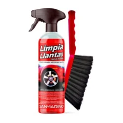 Limpiallantas de aluminio + cepillo con pistola 500 ml Sanmarino