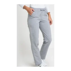 Pantalón mujer antibacteriano, no plancha. 100% Poliéster microfibra.