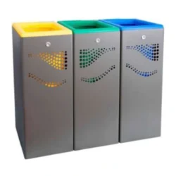 Papelera Selectiva Tres módulos