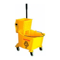 PRENSA ESCURRIDORA + CUBO 32 L 62x40,5x86 CM AMARILLO HDPE (1 UNID.)