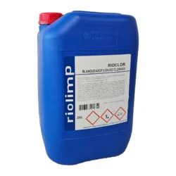 RIOCLOR. Blanqueante clorado líquido garrafa de 20 litros