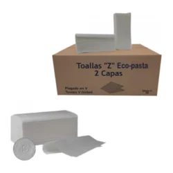 Toalla zig zag laminada Ecopasta